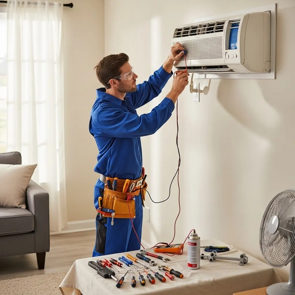 Aliağa Hotpoint Hotpoint klima gaz dolumu ve bakım – Enerji verimliliği artırıldı. - Teknik servis örneği